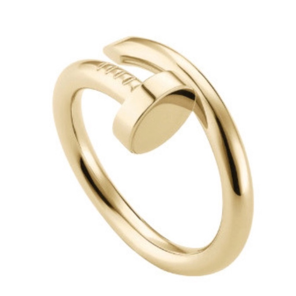 Gold Colored Nail Ring (K17)